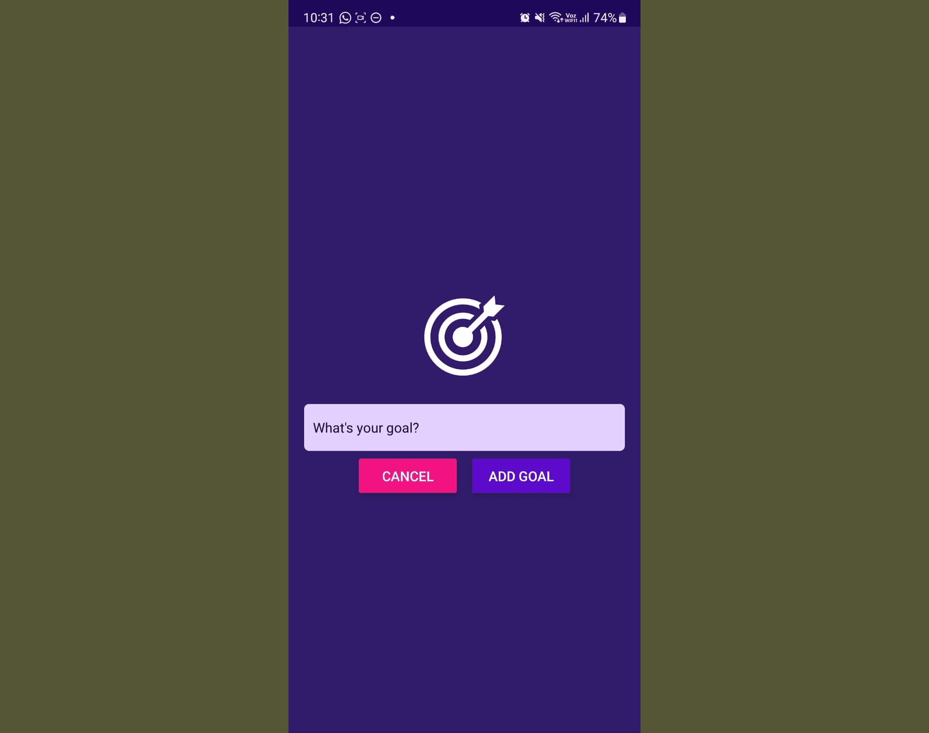 Goals List Application picture