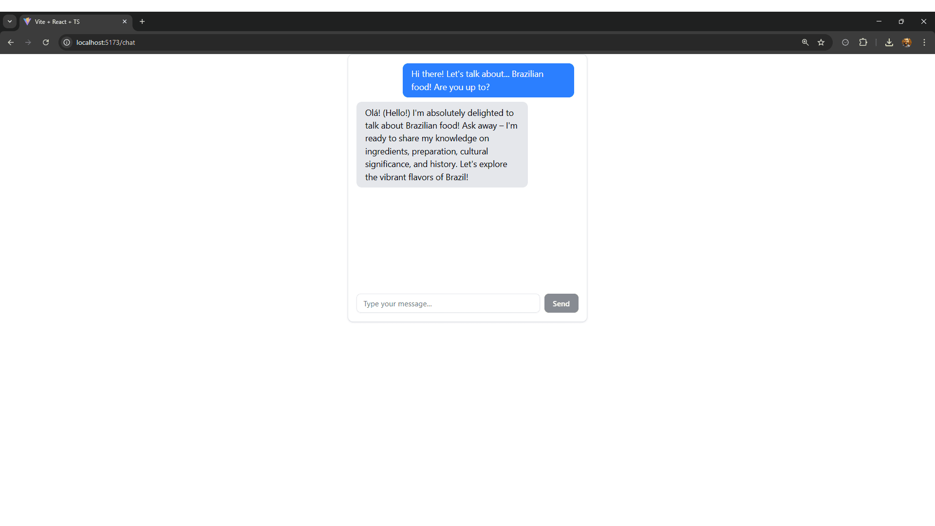 Tiny Chat App picture